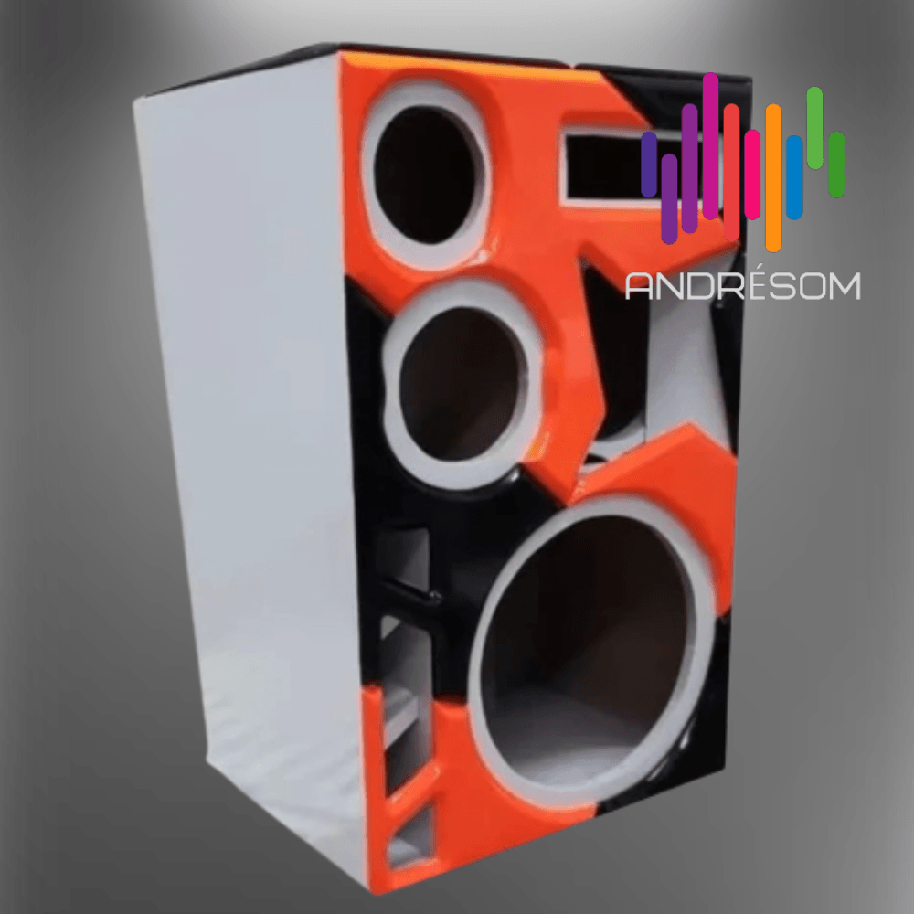 Caixa de Som Residencial (vazia) - Black Orange - Imagem 2
