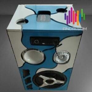 Caixa de som Residencial Vazia Azul e Branco Andre Som 01